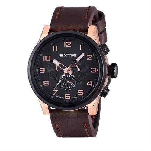 Image of IP rosa forgyldt rustfri stål Extreme Miyota OS20 quartz med chronograph Herre ur fra EXTRI